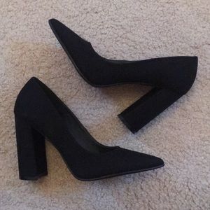 Brand new, never worn, black heels!
